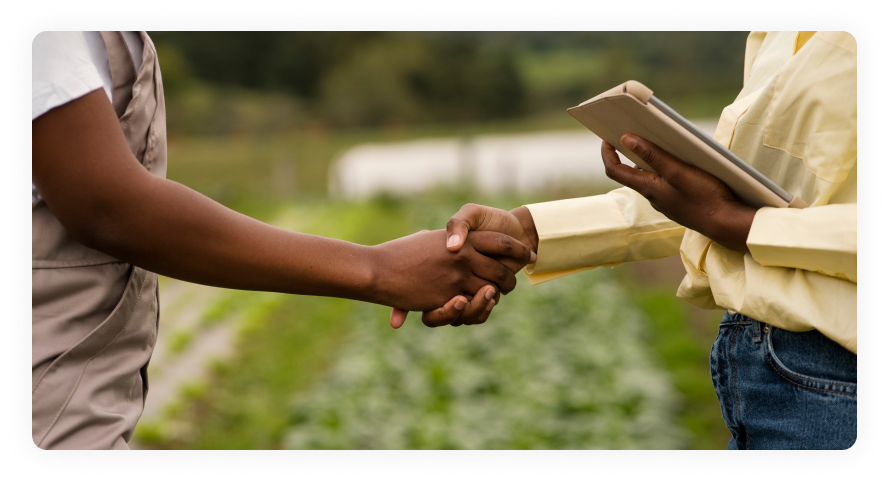 Farmers handshake