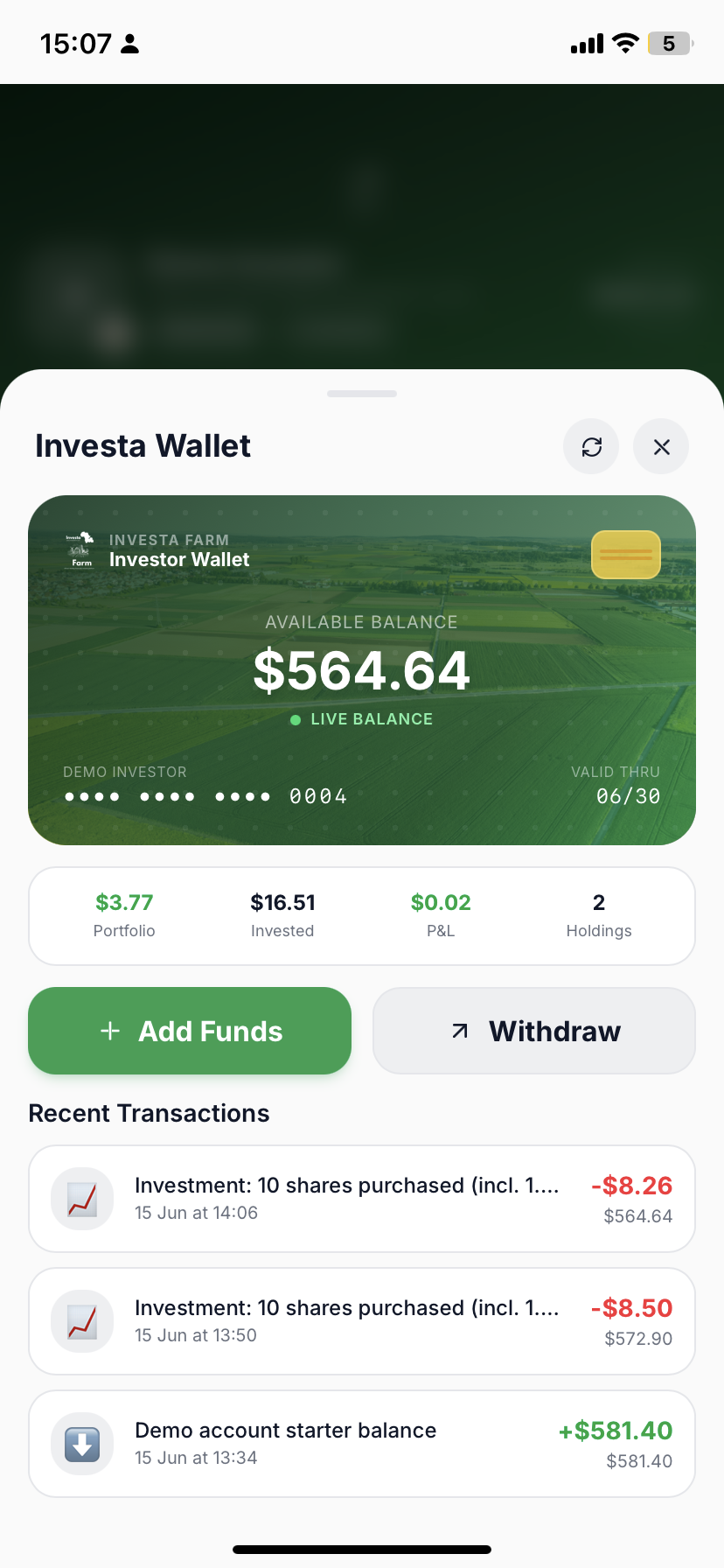 Investa Wallet